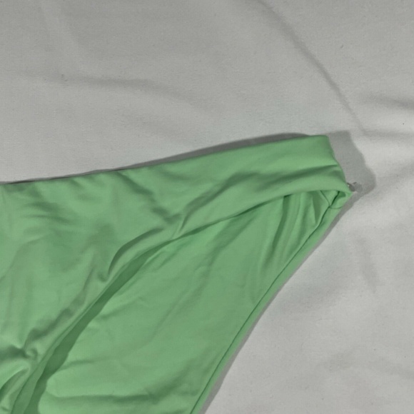 NEW BECCA [‎ Large ] Shirred Color Code Hipster Bikini Bottoms in Mint - Picture 6 of 11